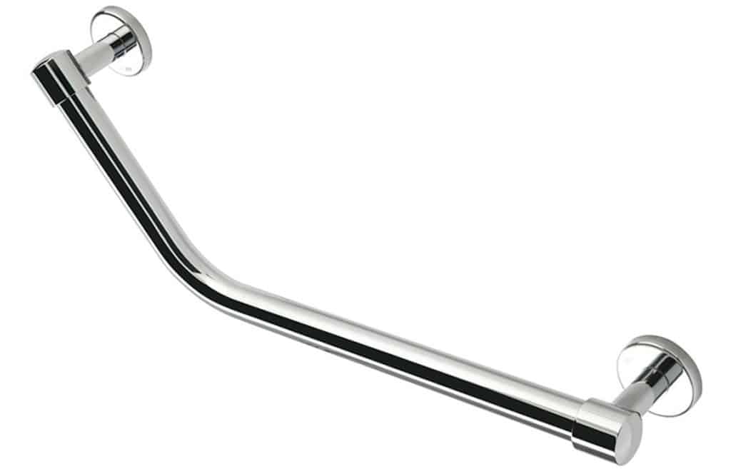 Angled 47cm Grab Rail - Chrome - MPH